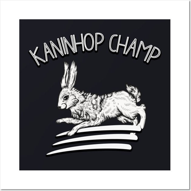 Kaninhop Rabbit Hop Wall Art by Foxxy Merch